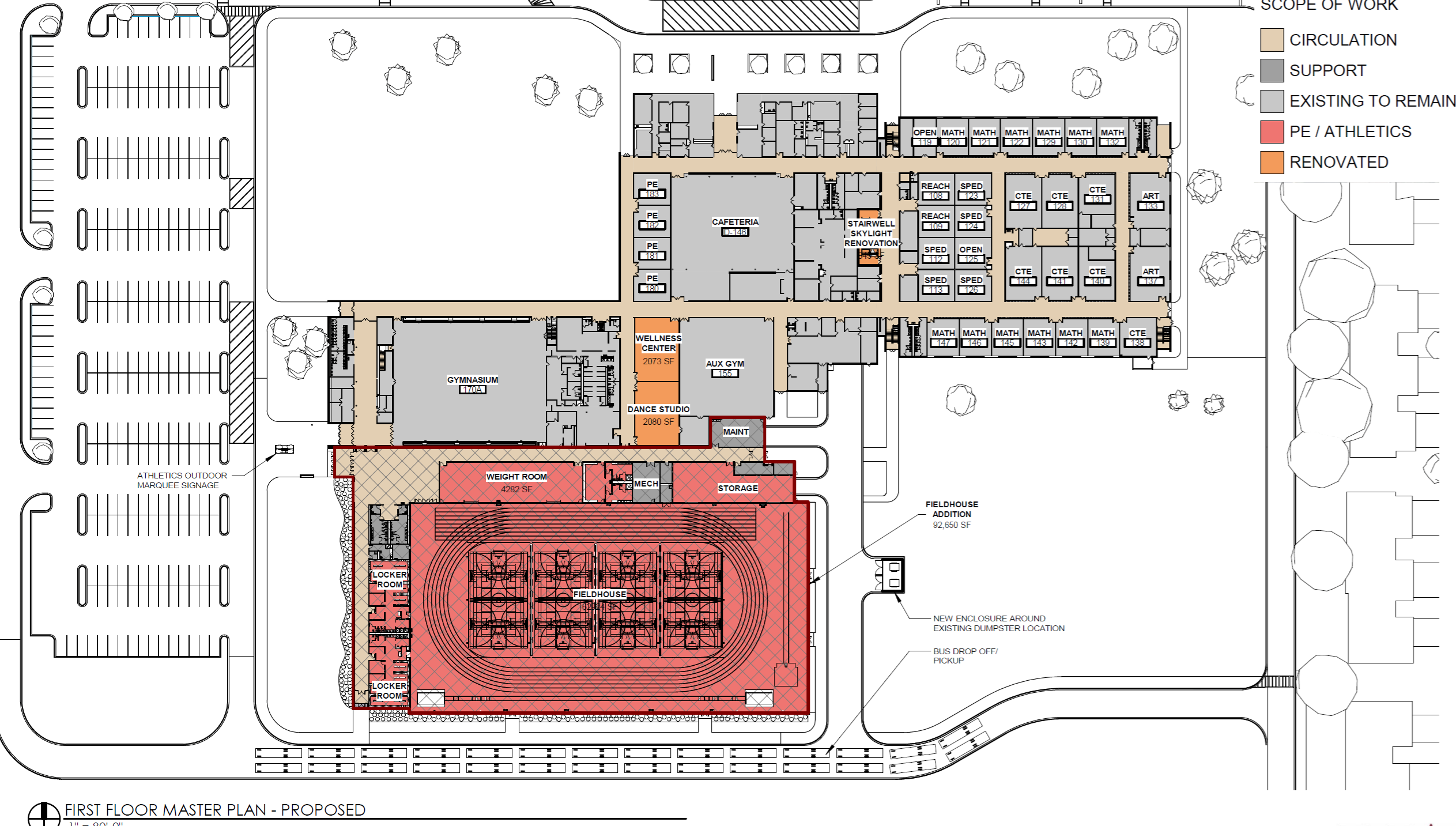 Fieldhouse site plan