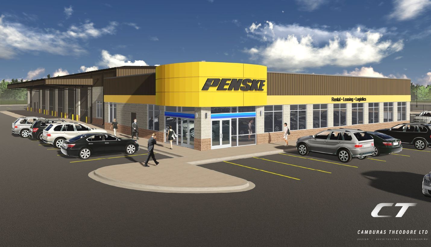Rendering of new Penske Building
