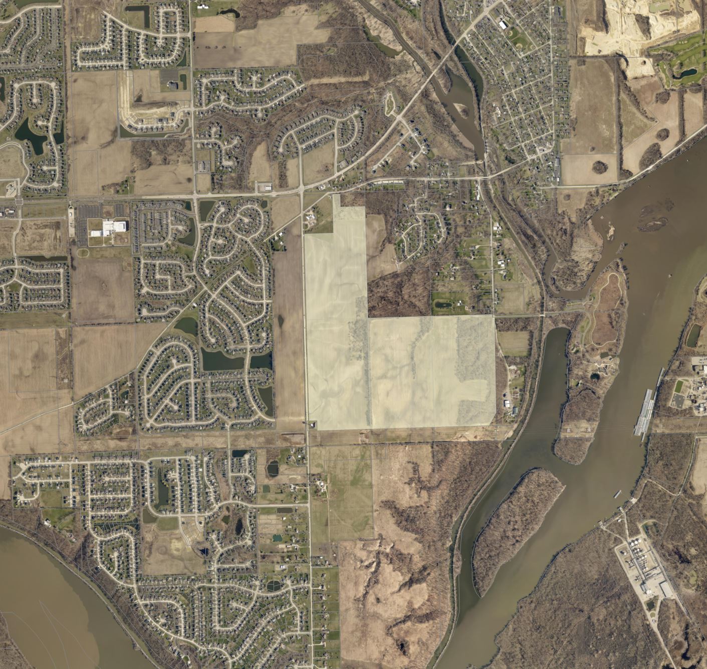 Voss Subdivision Aerial Map Location