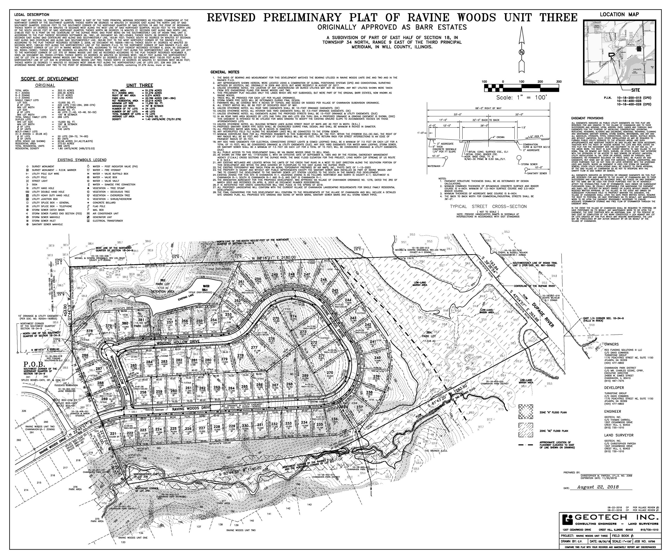 Ravine Woods Unit 3 - Preliminary Plat