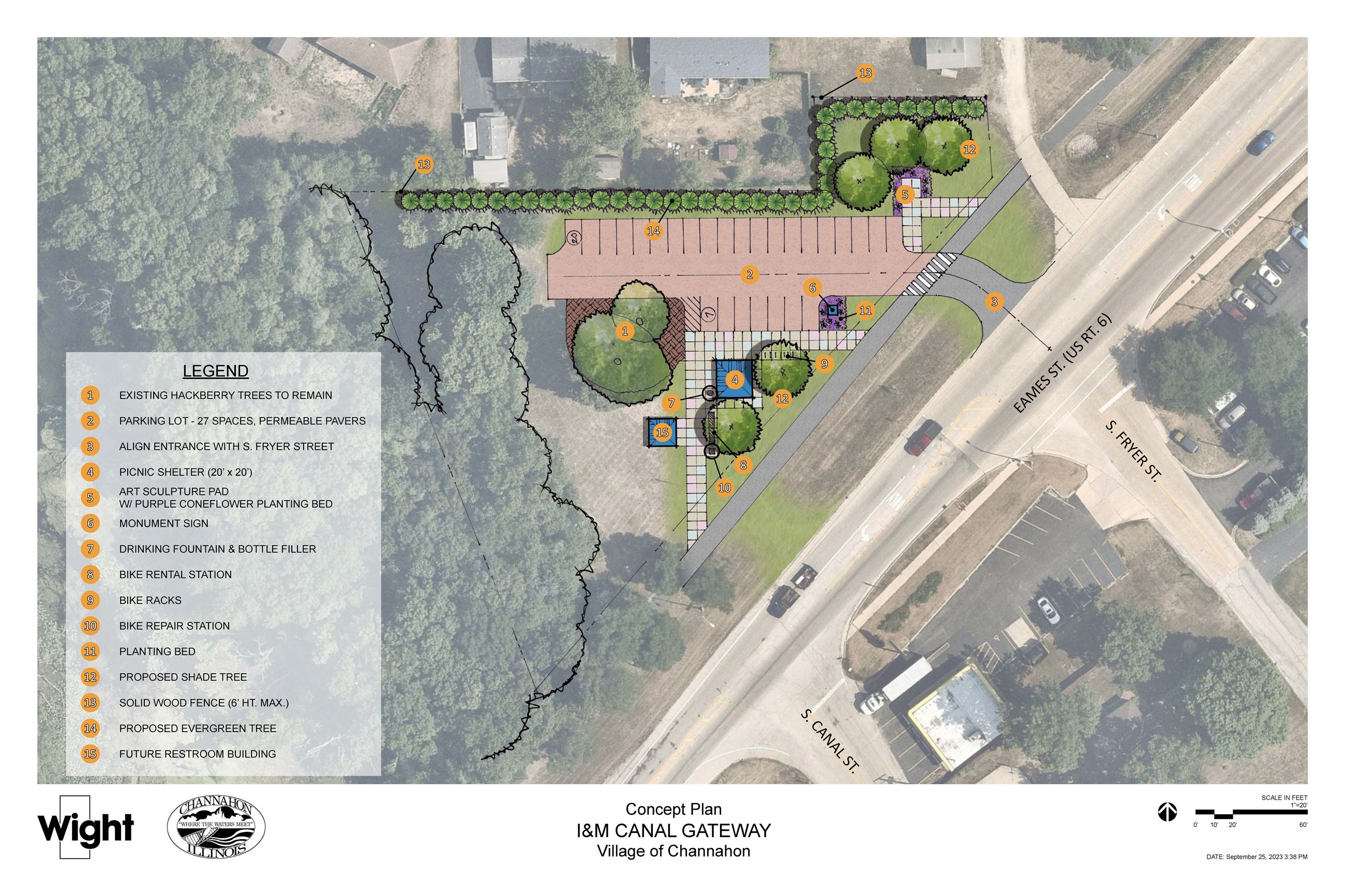 Concept plan for the I&M Canal Gateway