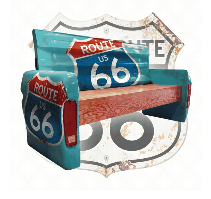 Route 66 Bench